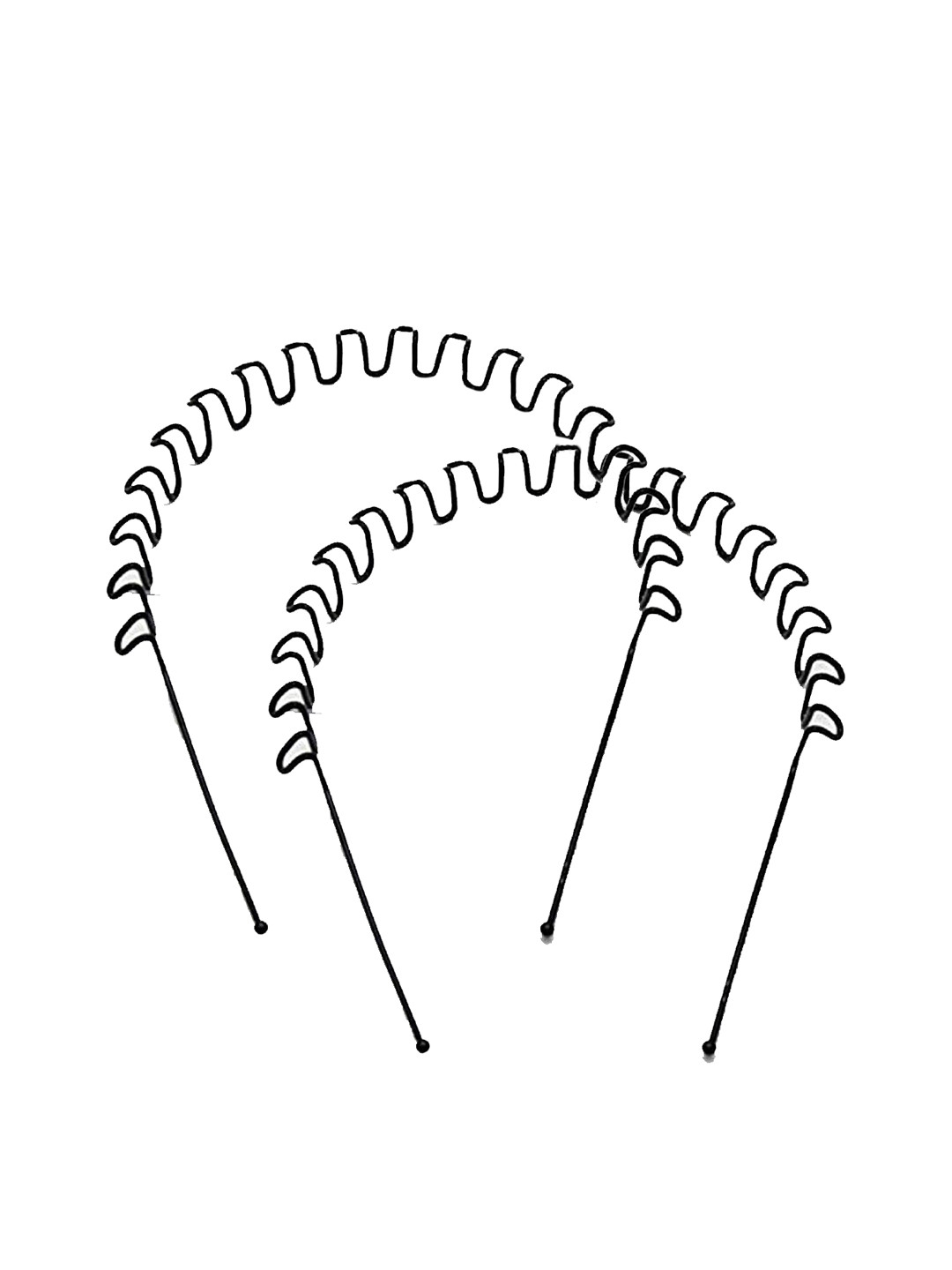 CHRONEX Women Set Of 4 Double Layer Twist Plait Braided Hair Bands