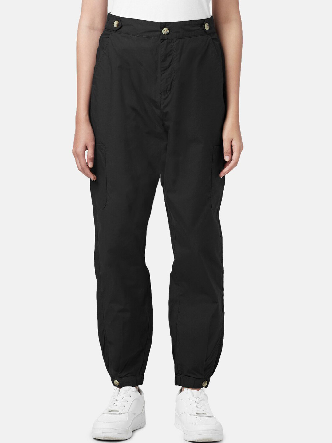 People Women Loose Fit High-Rise Joggers