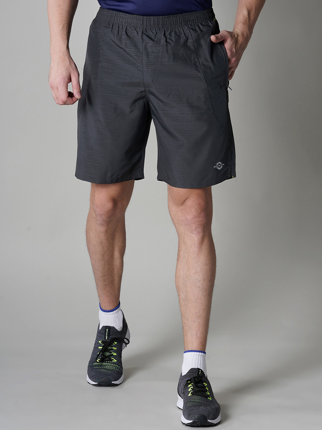 NIVIA Men Regular Fit Mid-Rise Rapid-Dry Sports Shorts