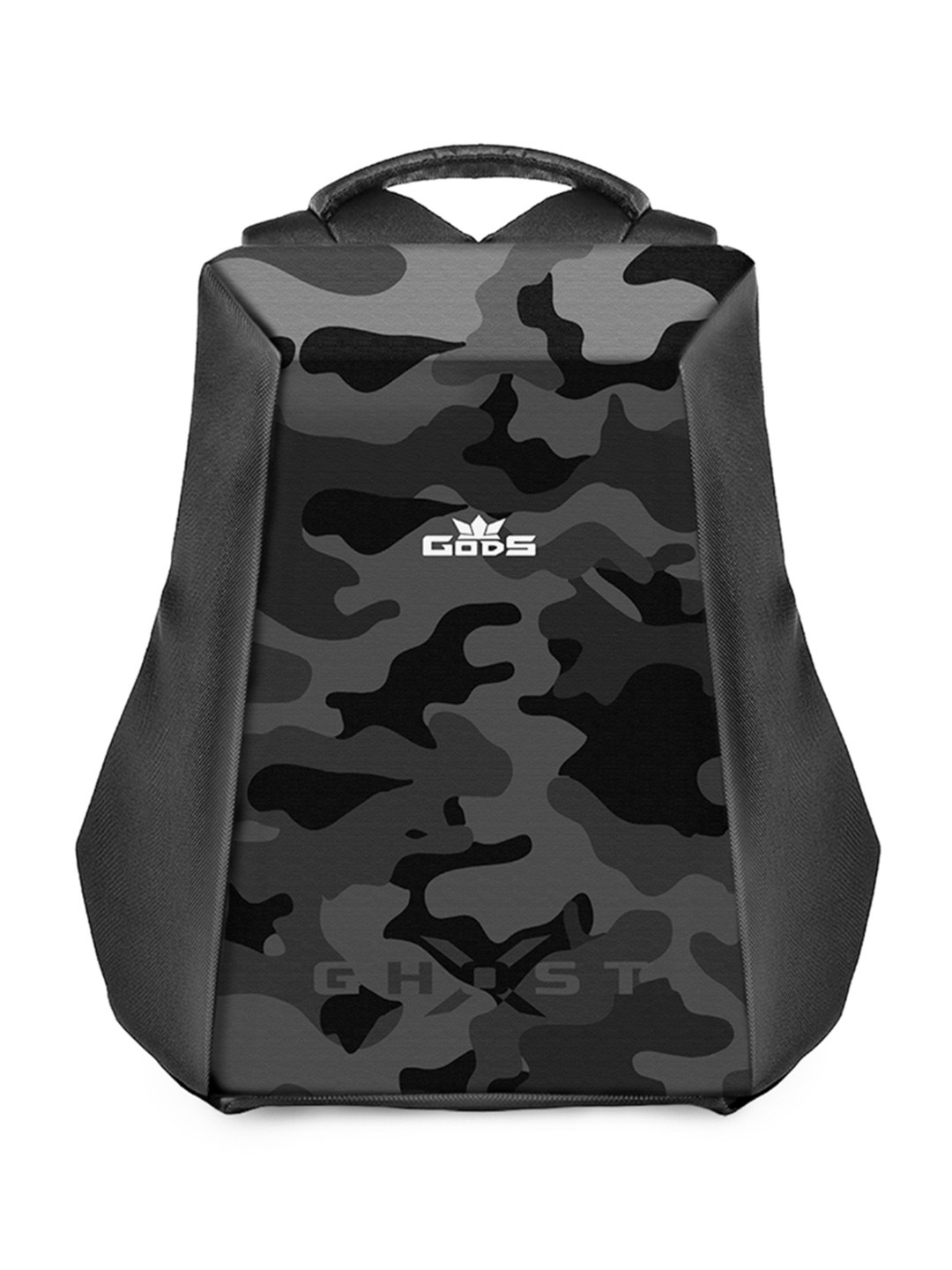 GODS Printed Anti-Theft Laptop Backpack