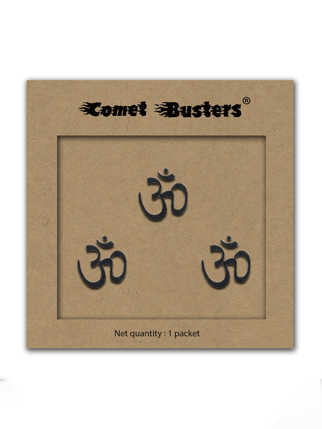 Comet Busters Black Traditional Bindis - 3 Pcs
