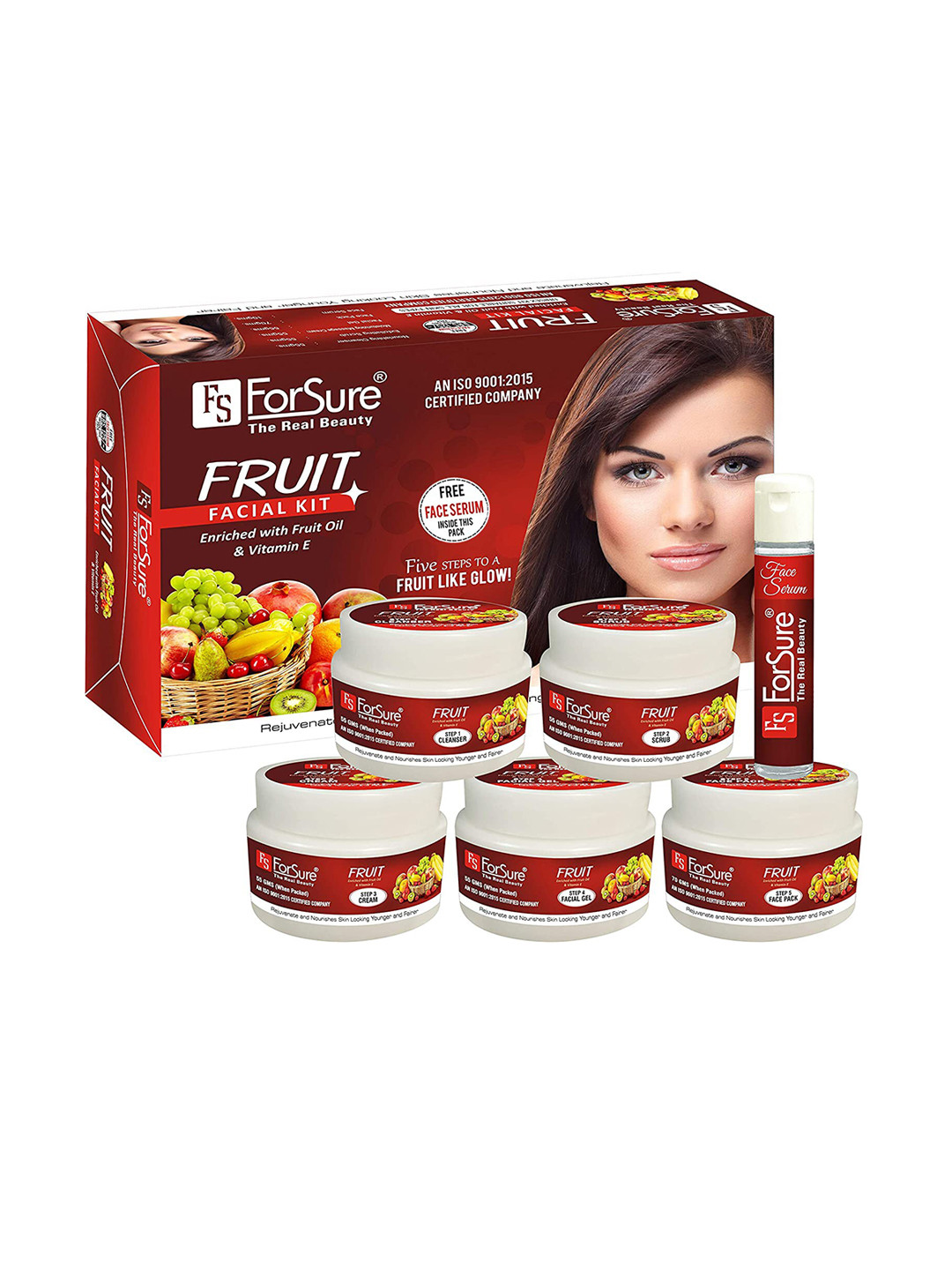ForSure Fruit 5-Step Facial Kit with Free Face Serum
