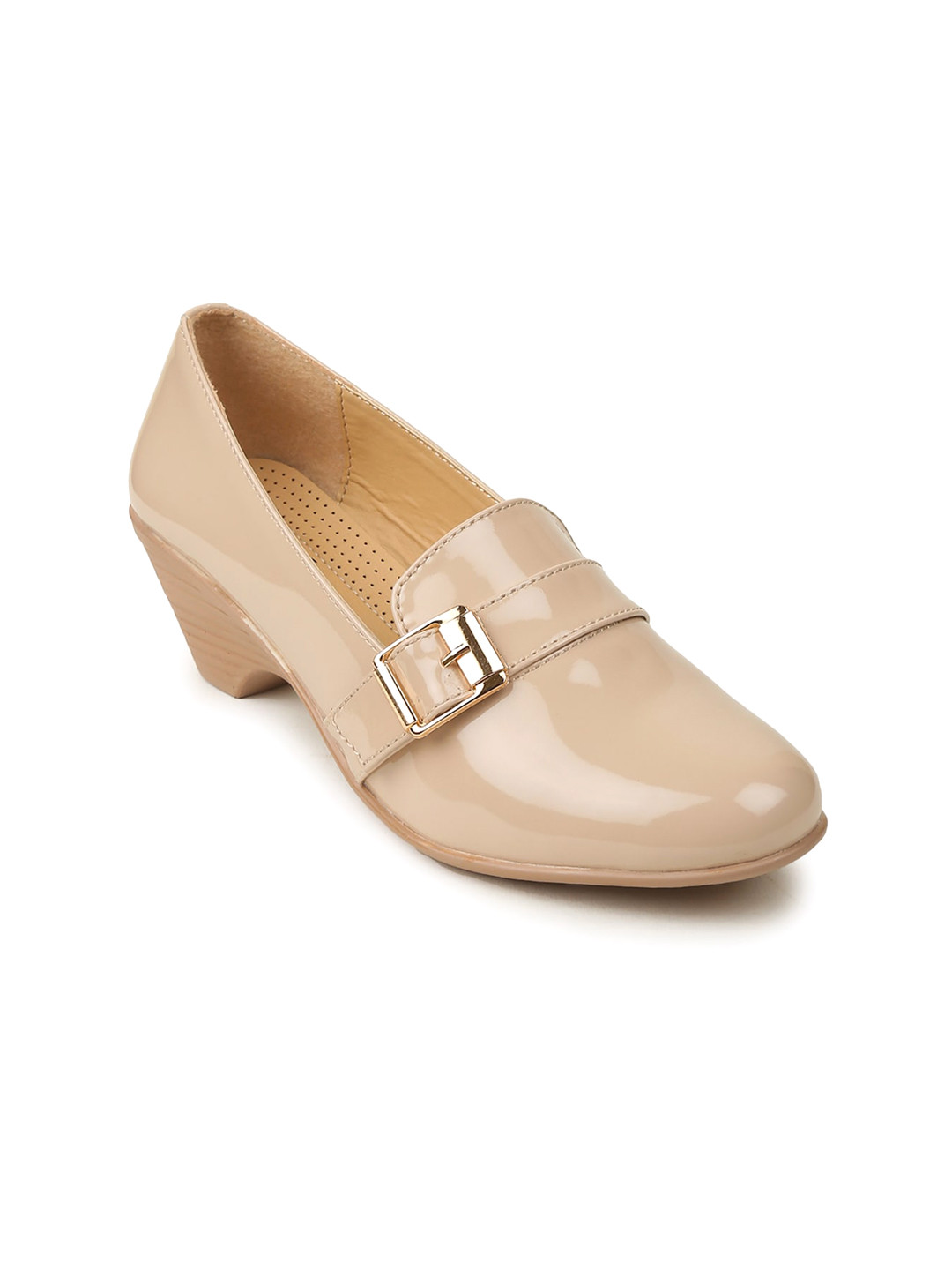 VALIOSAA Buckled Block Heels Pumps