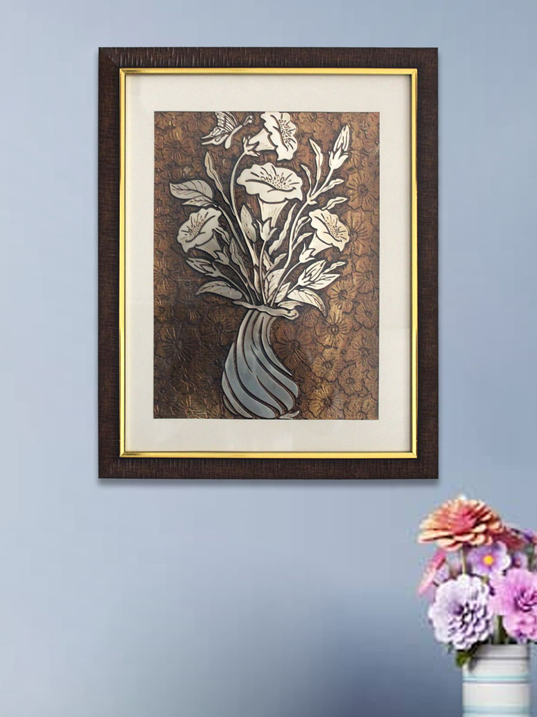 SHREE KALA HOME DECOR Mystical Egypt Embossed Rectangle Paintings Wall Art - 19 x 15In