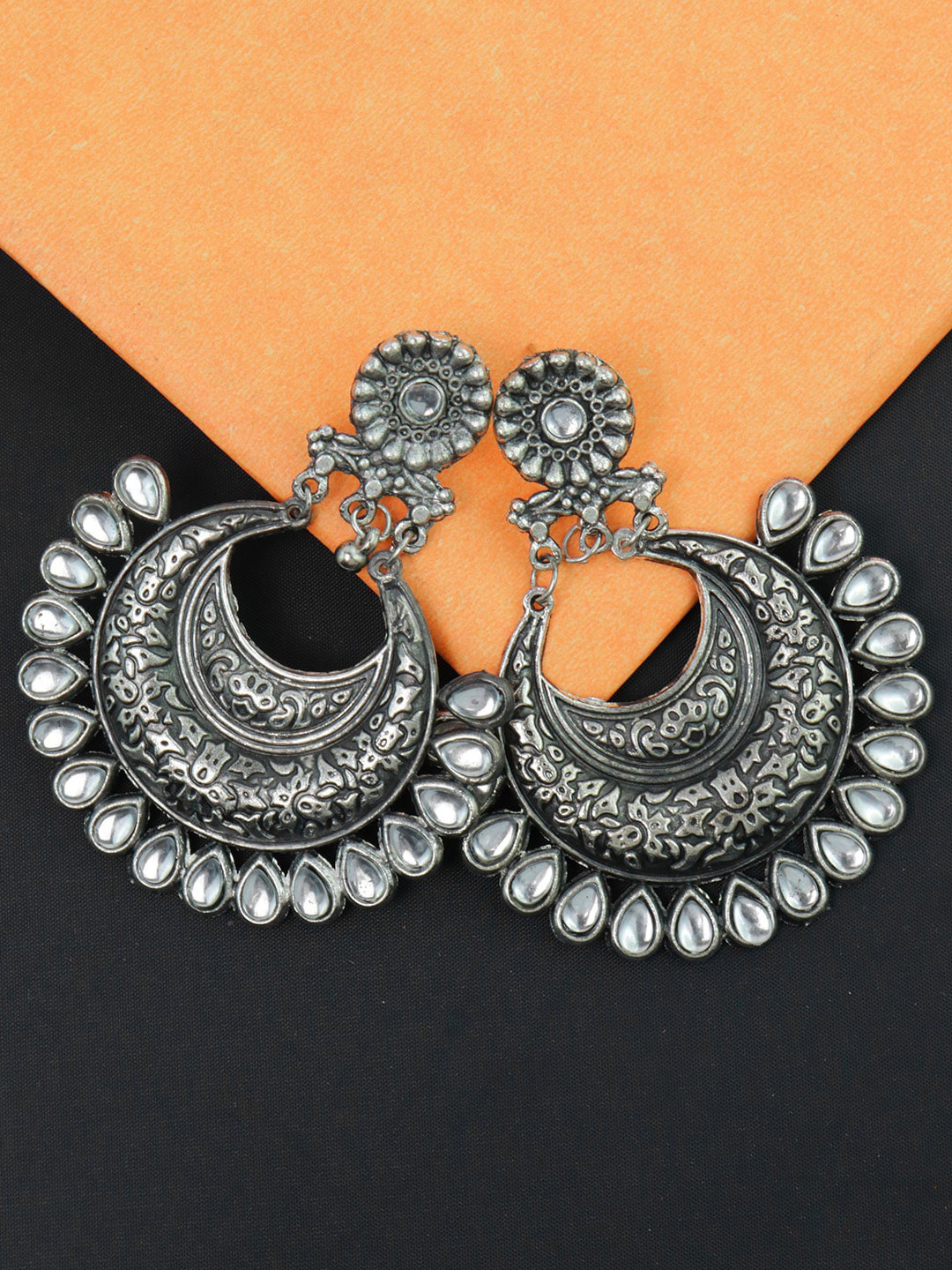 VAGHBHATT Silver Plated Drop errings