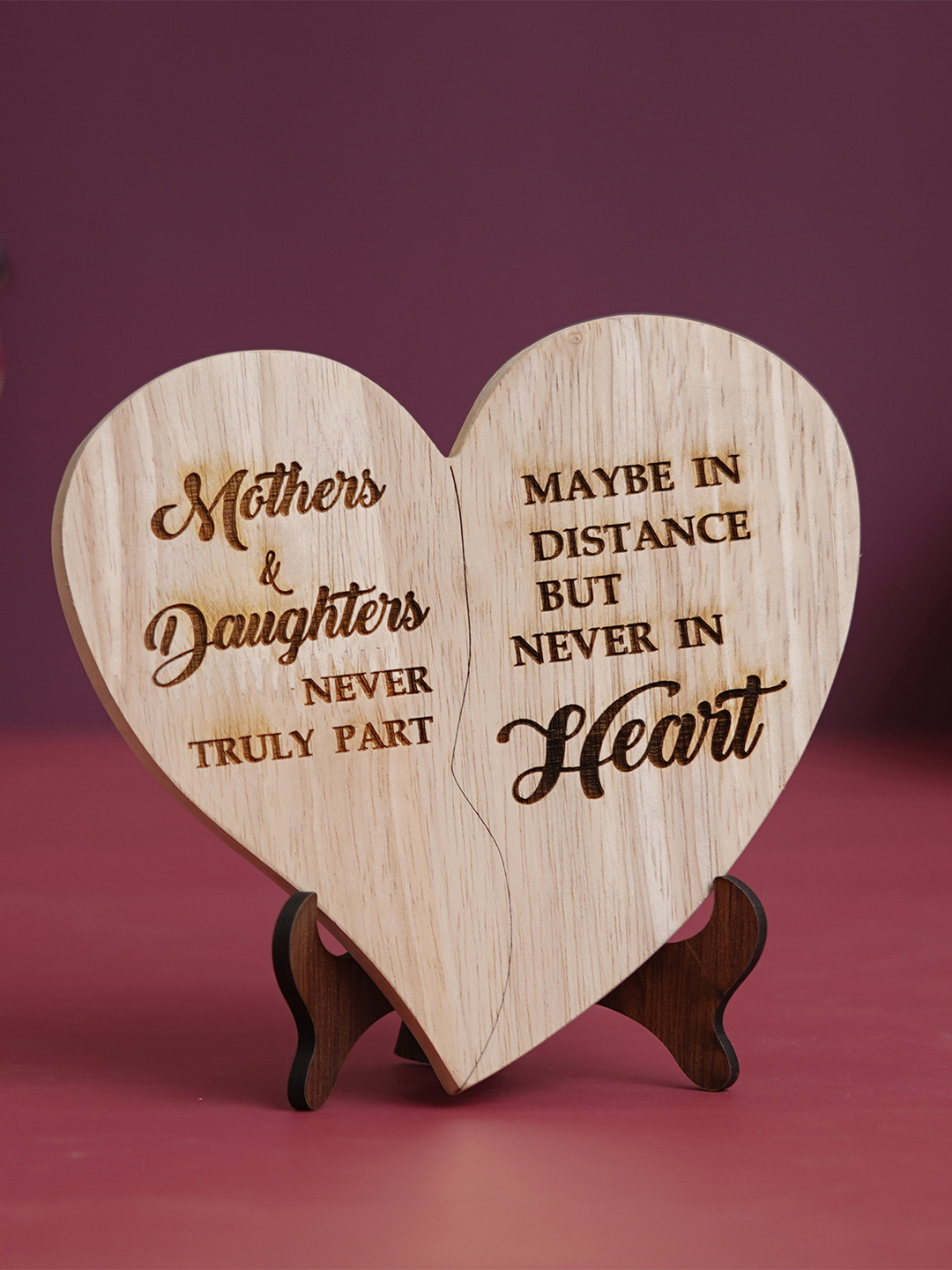 eCraftIndia Red Message Bottle Wooden Box Set