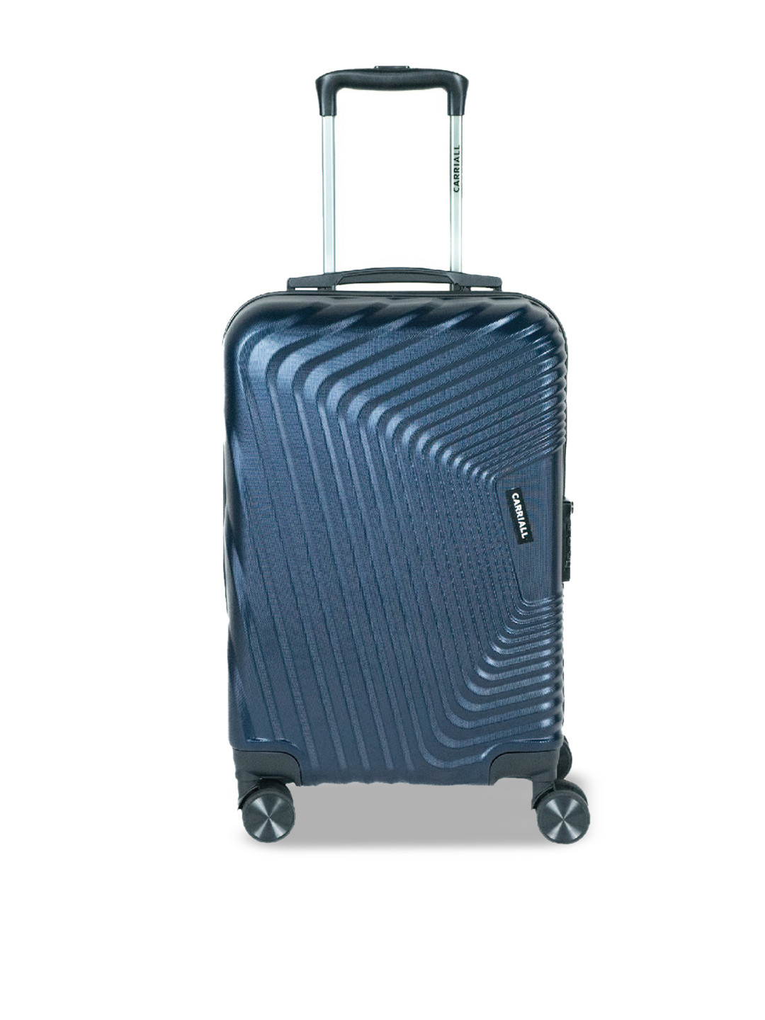 CARRIALL Textured Hard Large Cabin Luggage Trolley Bag 38 L