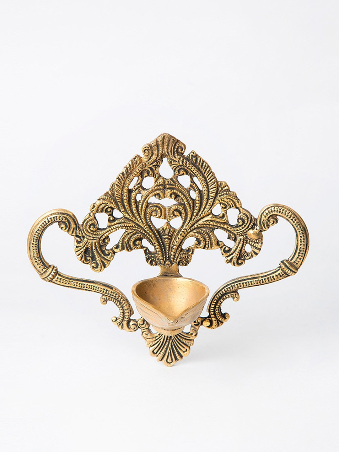 Fabindia Mehnoor Metal Casted Oil Lamp