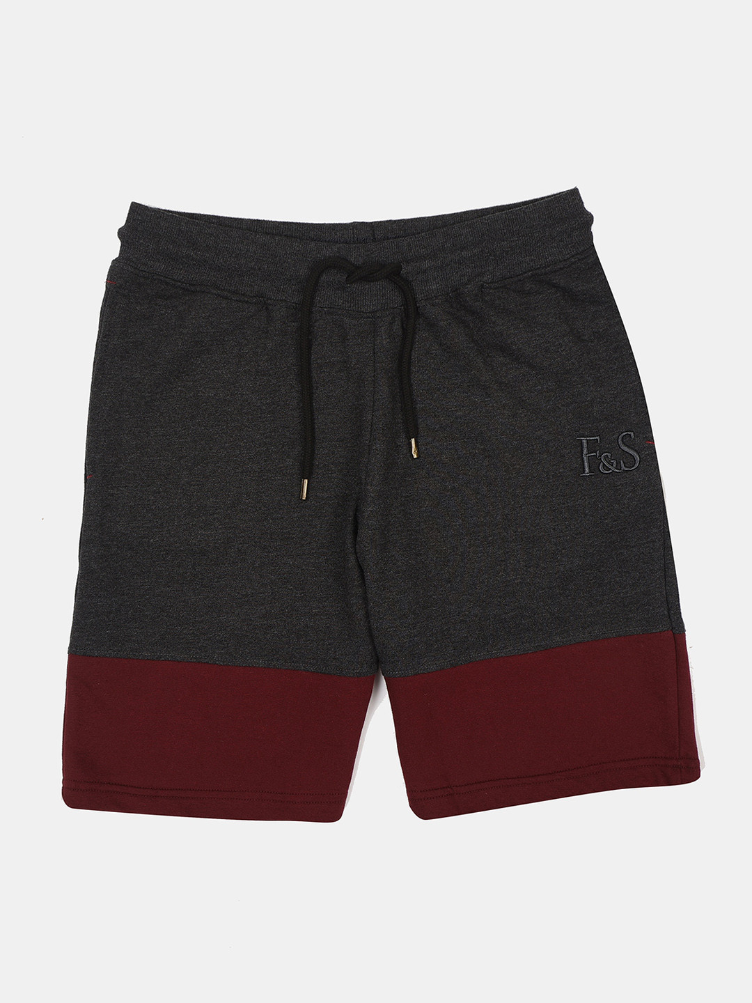 F&S Boys Pure Cotton Colourblocked Shorts