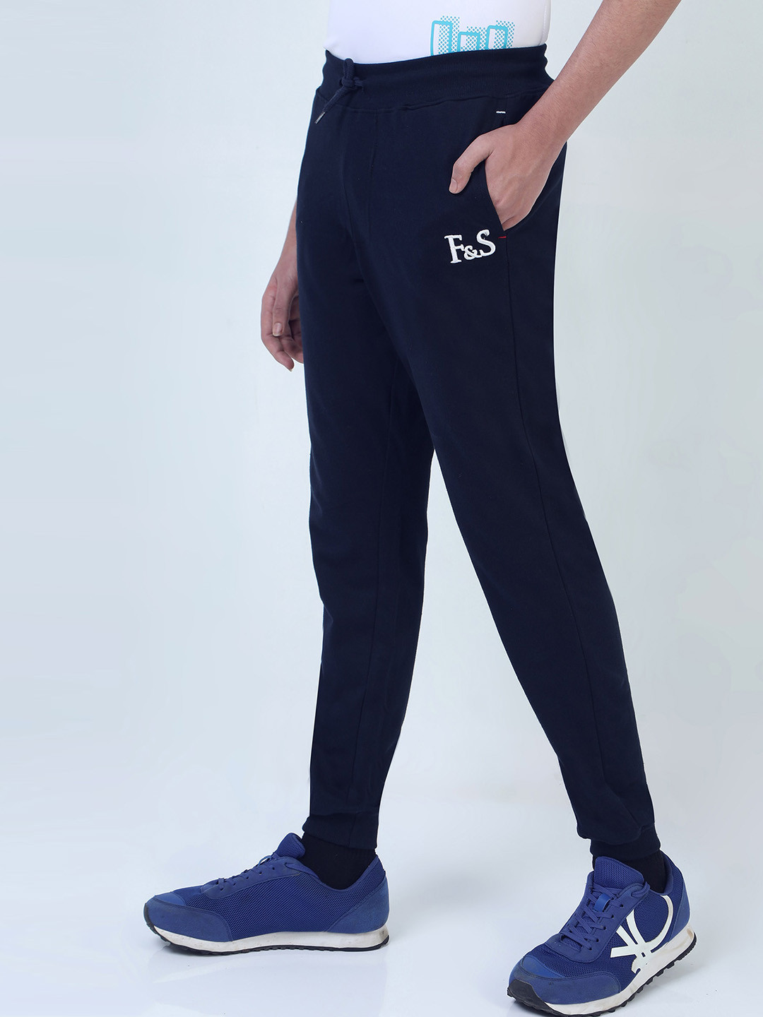 F&S Boys Pure Cotton Mid-Rise Joggers