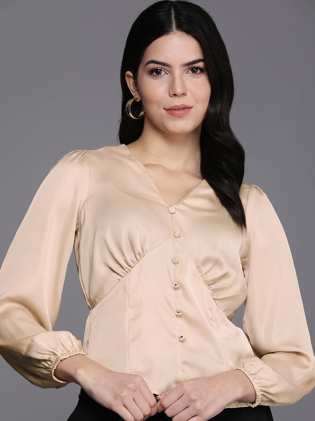 Allen Solly Woman Puff Sleeve Top