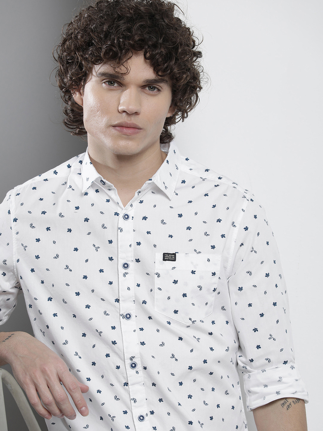 The Indian Garage Co Men Regular Fit Printed Casual Shirt