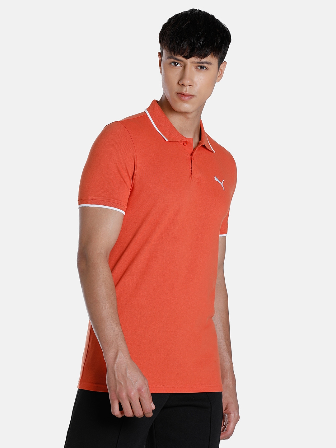 Puma Heather Polo Collar Slim Fit T-shirt