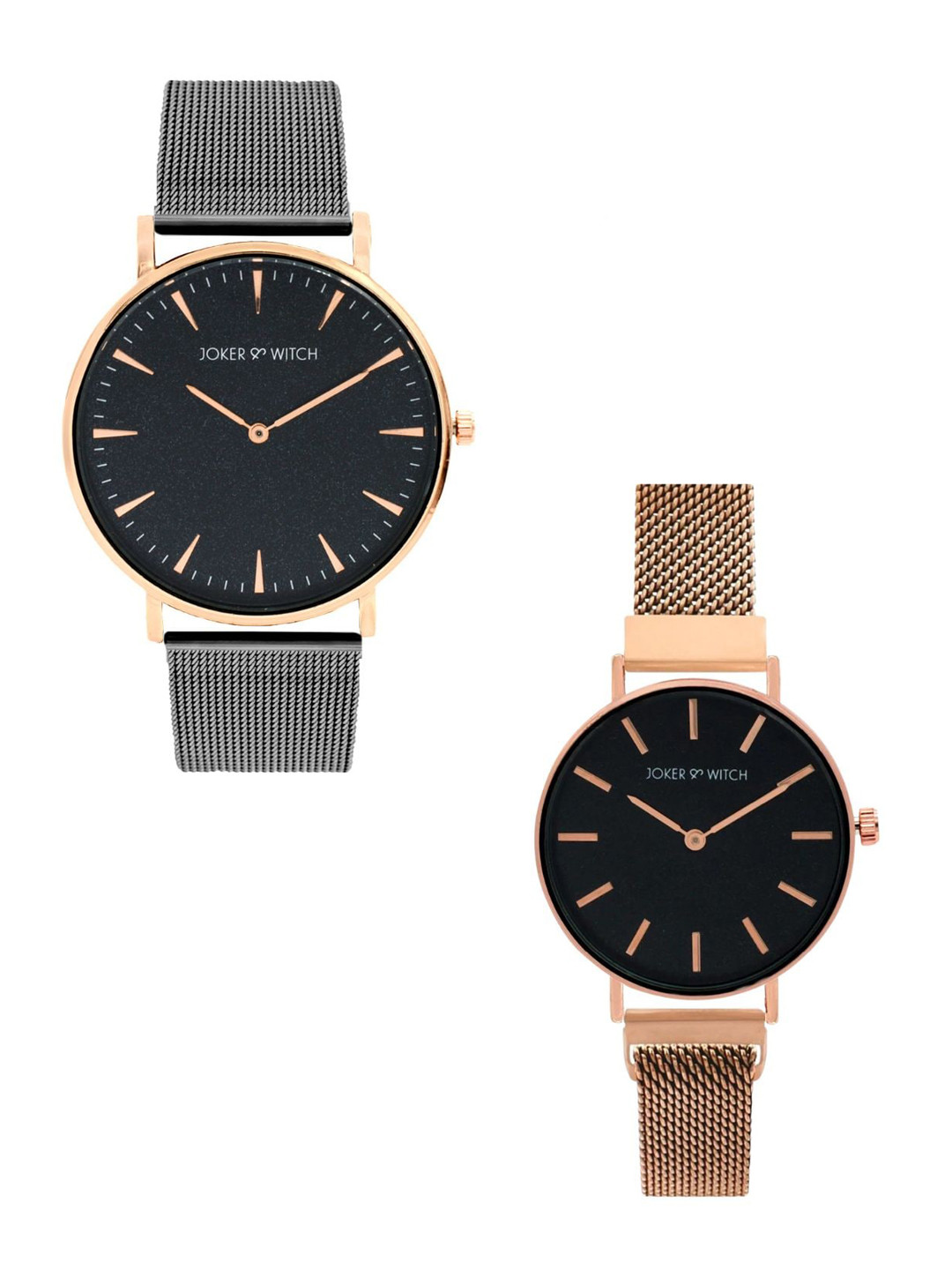 JOKER & WITCH Set Of 2 Annaliese & Jullian Analogue Couple Watch Gift Set JWCW311