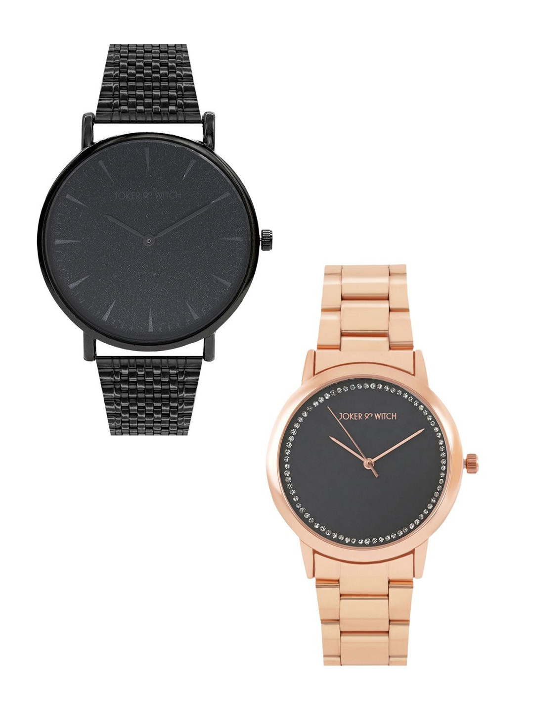 JOKER & WITCH Set Of 2 Fries & Ketchup Analogue Couple Watches Gift Set JWCW267