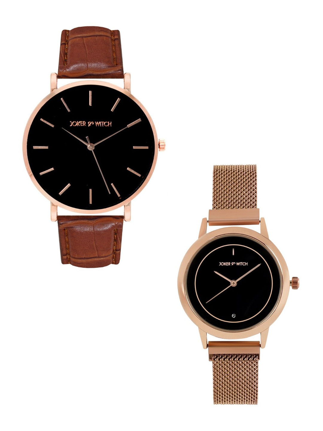 JOKER & WITCH Jujube & Honey Couple Watch Gift Set JWCW275