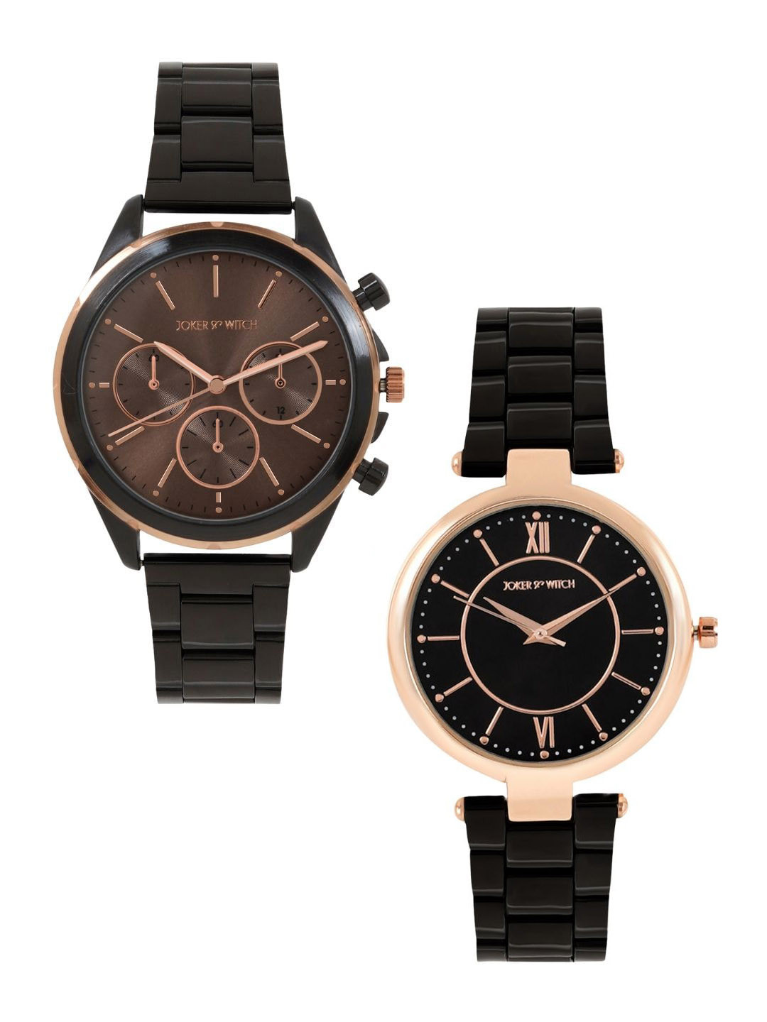 JOKER & WITCH Kanye & Julia Couple Watch Gift Set JWCW241