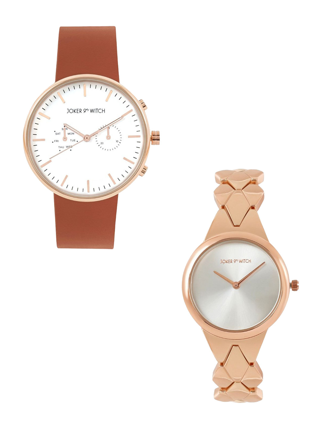 JOKER & WITCH Oats & Honey Couple Watch Gift Set JWCW348