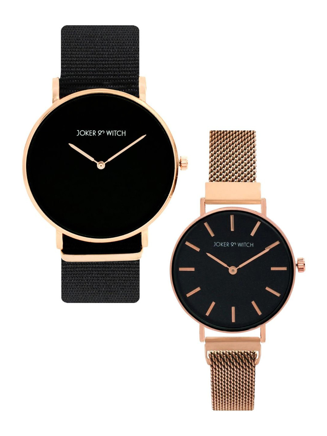 JOKER & WITCH Orange & Caramel Couple Watch Gift Set JWCW301