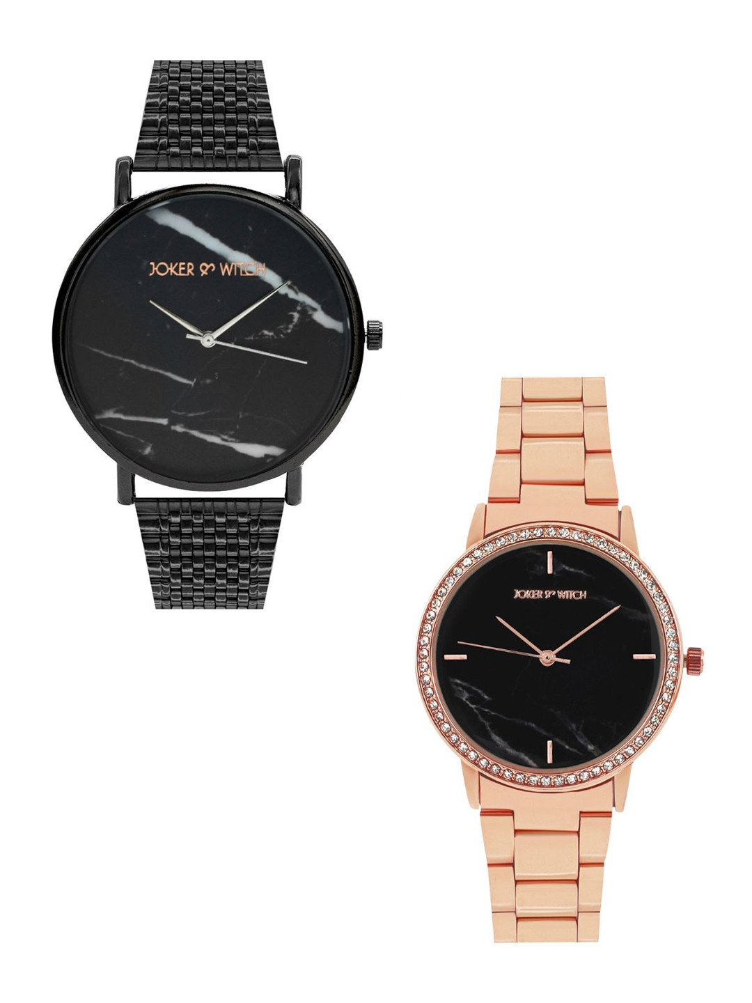 JOKER & WITCH Ben & Jerry Couple Watch Gift Set JWCW263