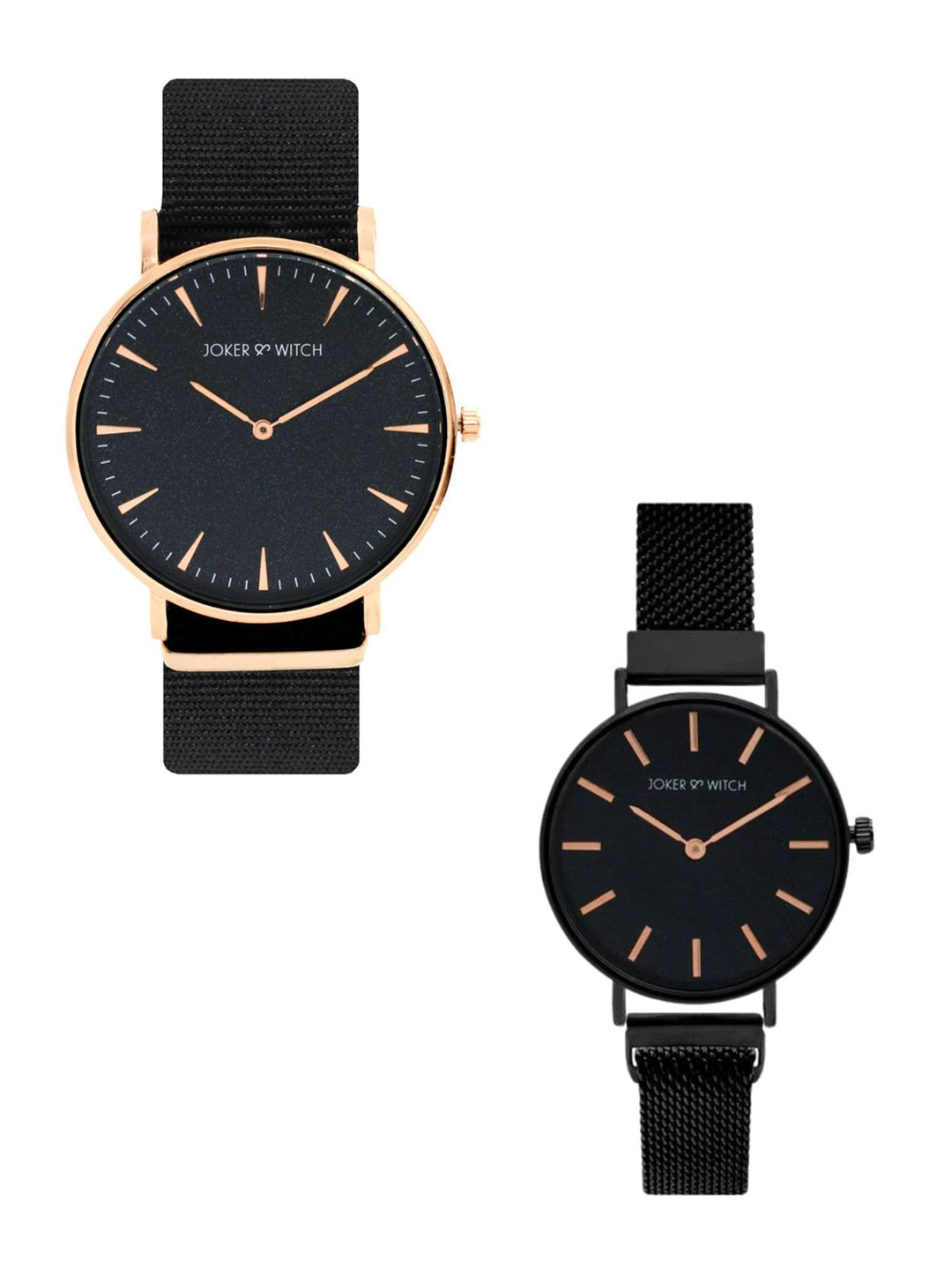 JOKER & WITCH Latte & Tea Couple Watch Gift Set JWCW293