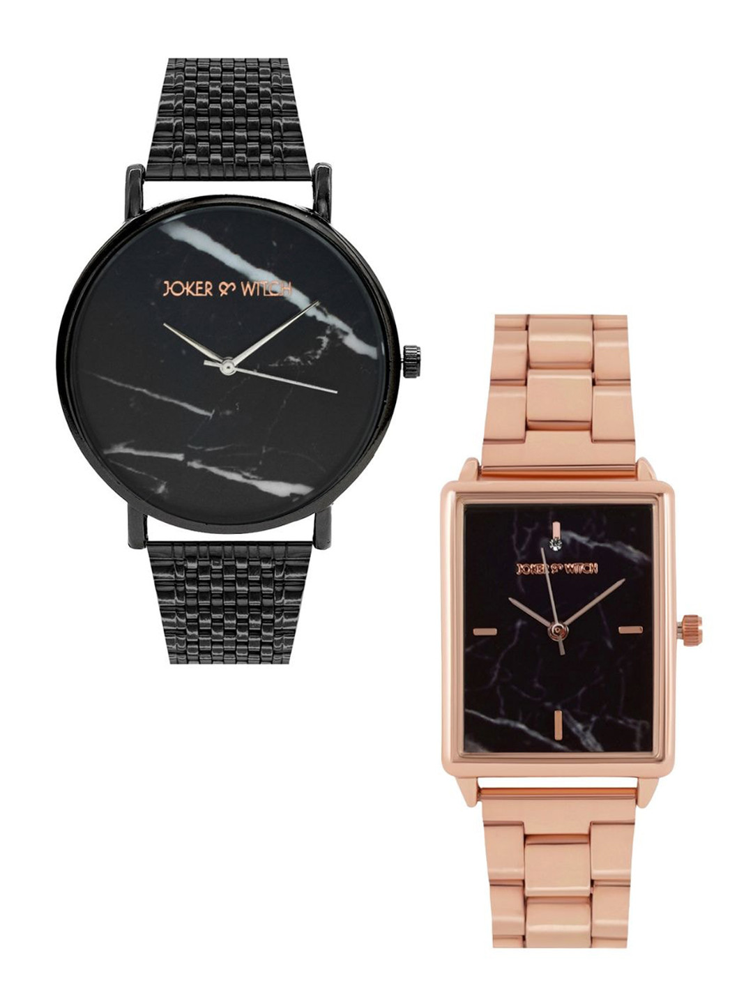 JOKER & WITCH Drake & Nicki Couple Watch Gift Set JWCW261