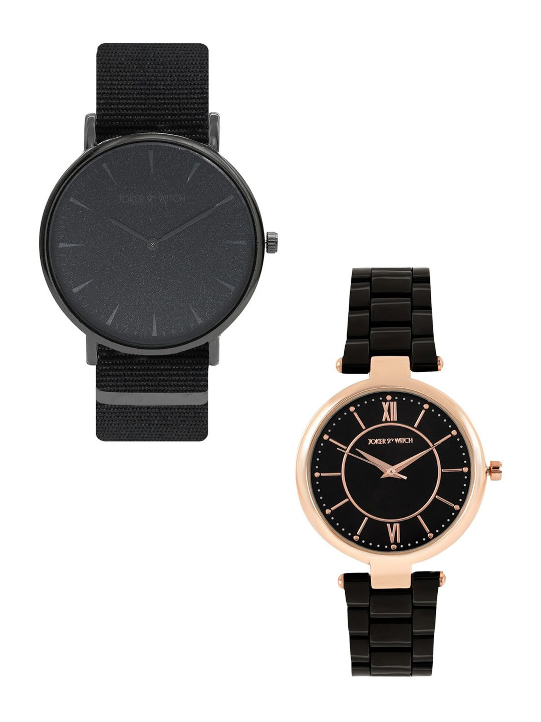 JOKER & WITCH Babe & Boo Couple Watch Gift Set JWCW306