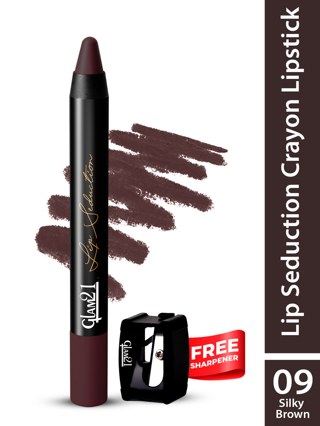 GLAM21 Lip Seduction Non-Transfer Creamy Matte Lipstick 3.6g  Silky Brown 09
