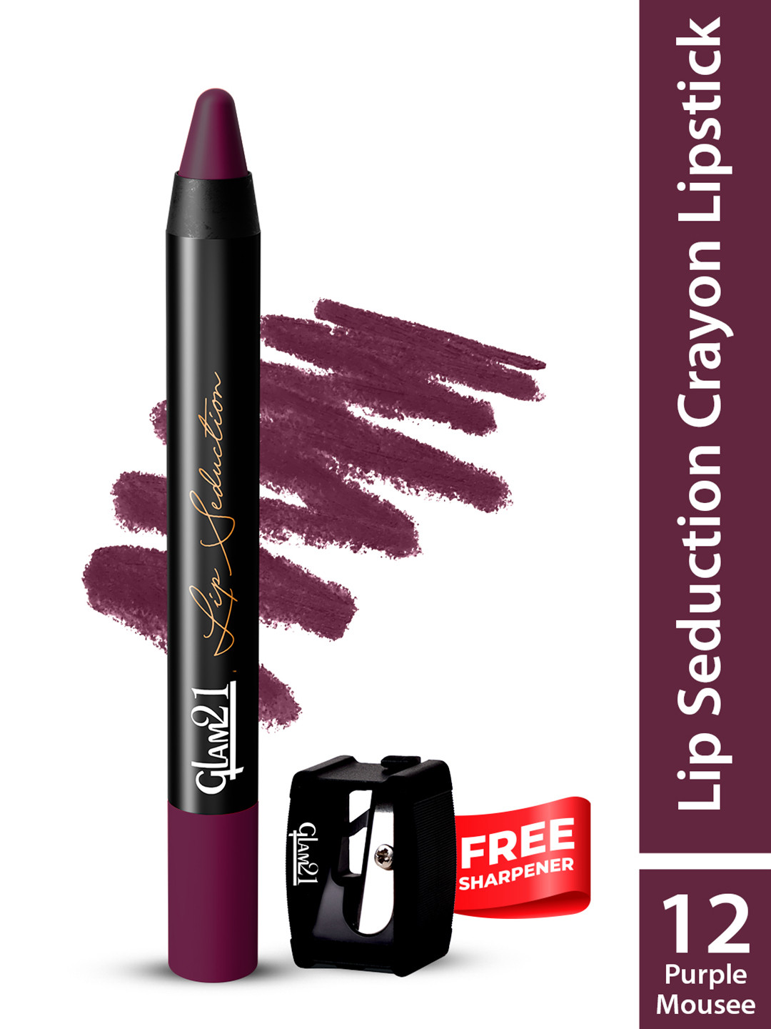GLAM21 Lip Seduction Non-Transfer Creamy Matte Lipstick 3.6g - Purple Mousse 12