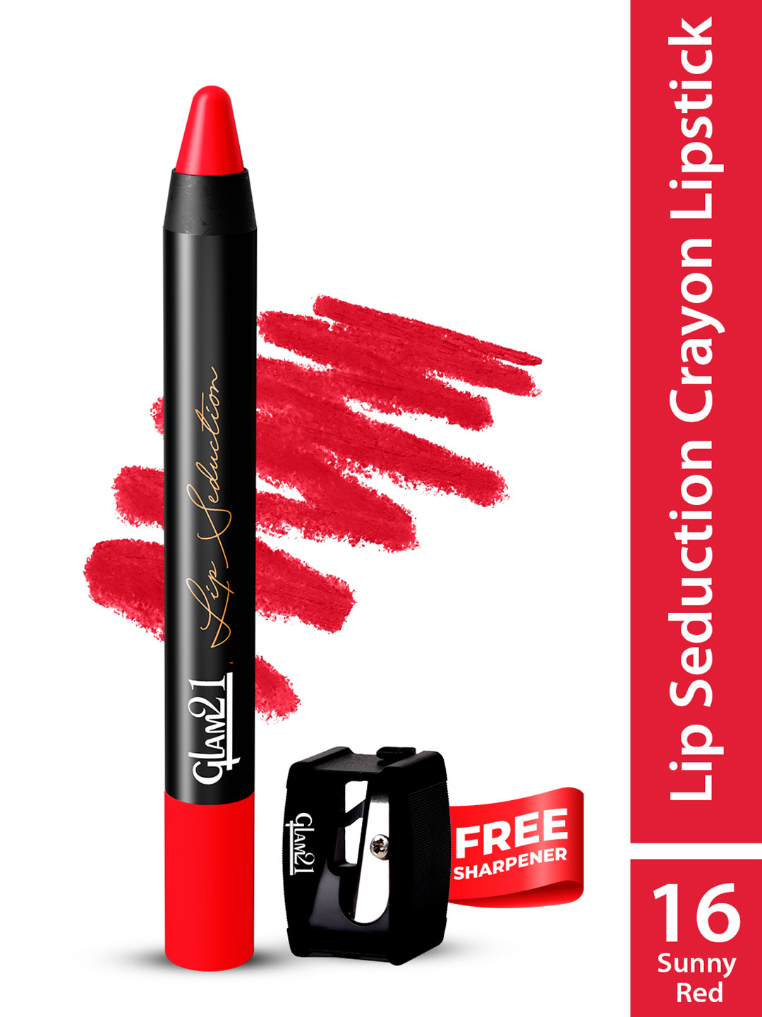 GLAM21 Lip Seduction Non-Transfer Creamy Matte Lipstick 3.6g - Sunny Red 16