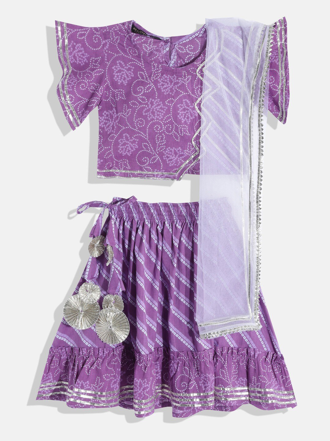 Readiprint Girls Printed Ready to Wear Lehenga & Blouse With Dupatta