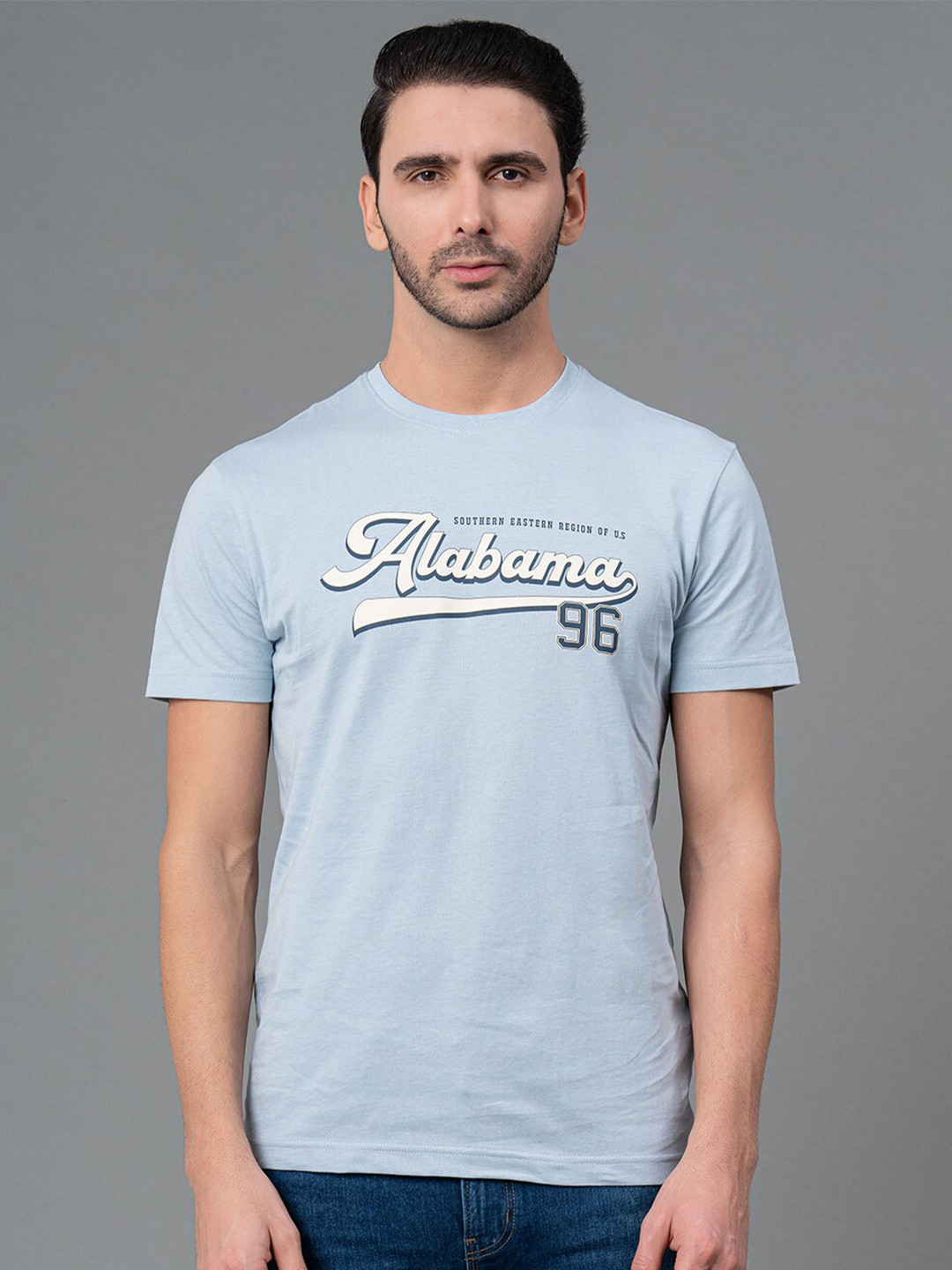 Red Tape Men Graphic Printed Pure Cotton T-shirt