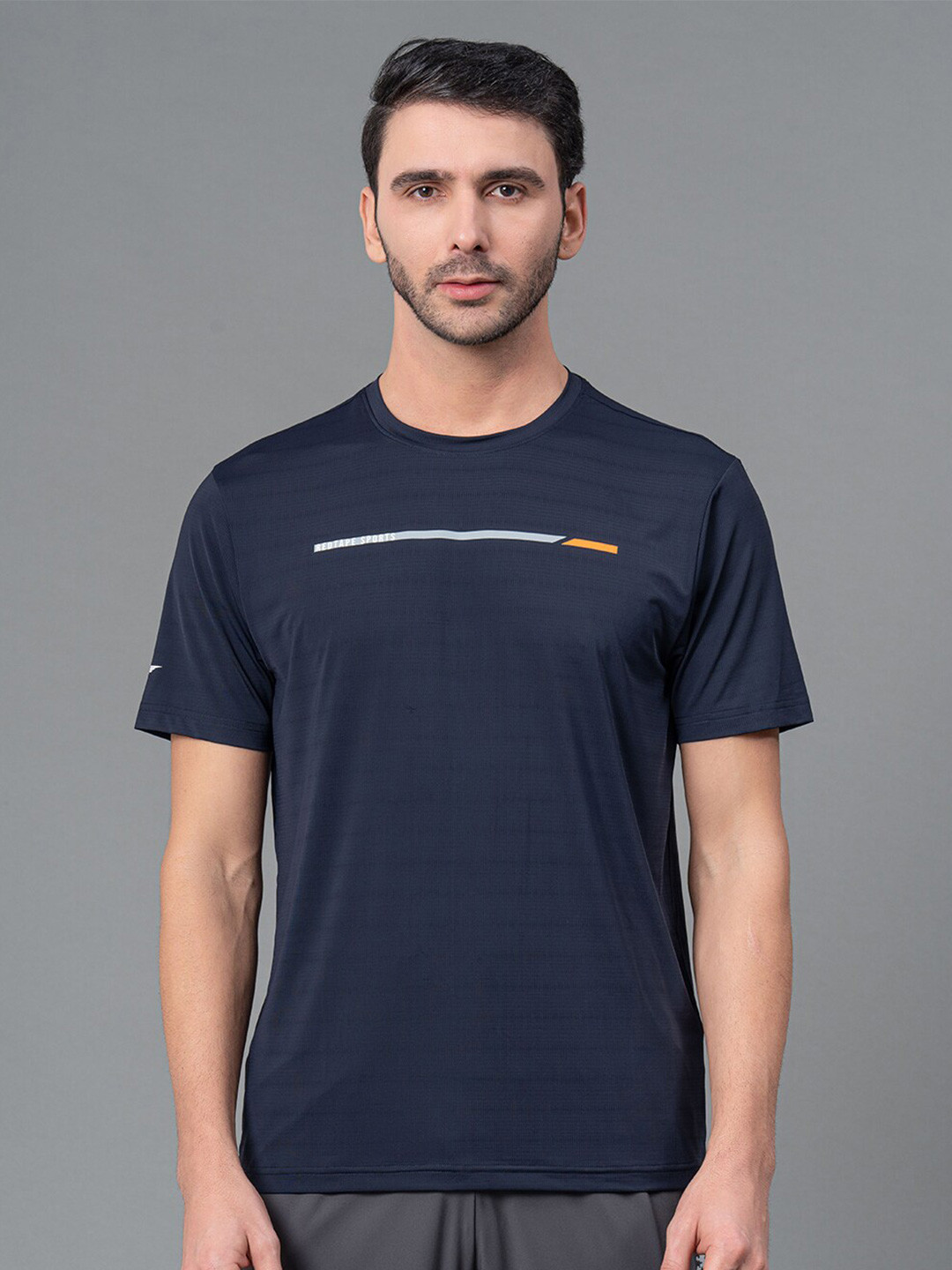 Red Tape Men Round Neck Activewear T-shirt