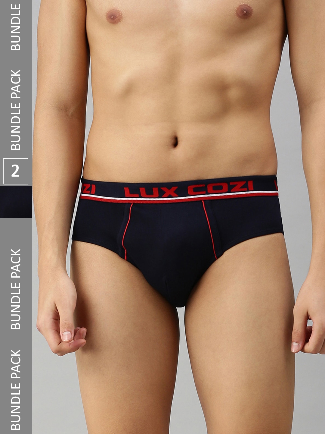 Lux Cozi NavyBlue Colour Brief UnderwearSHOTNBLU