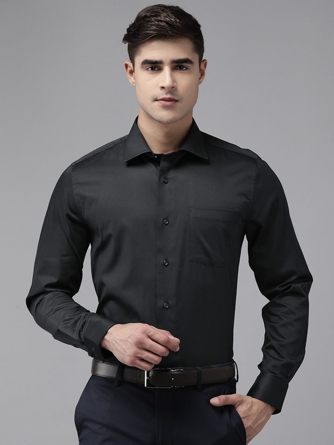 Blackberrys Men Slim Fit Opaque Formal Shirt