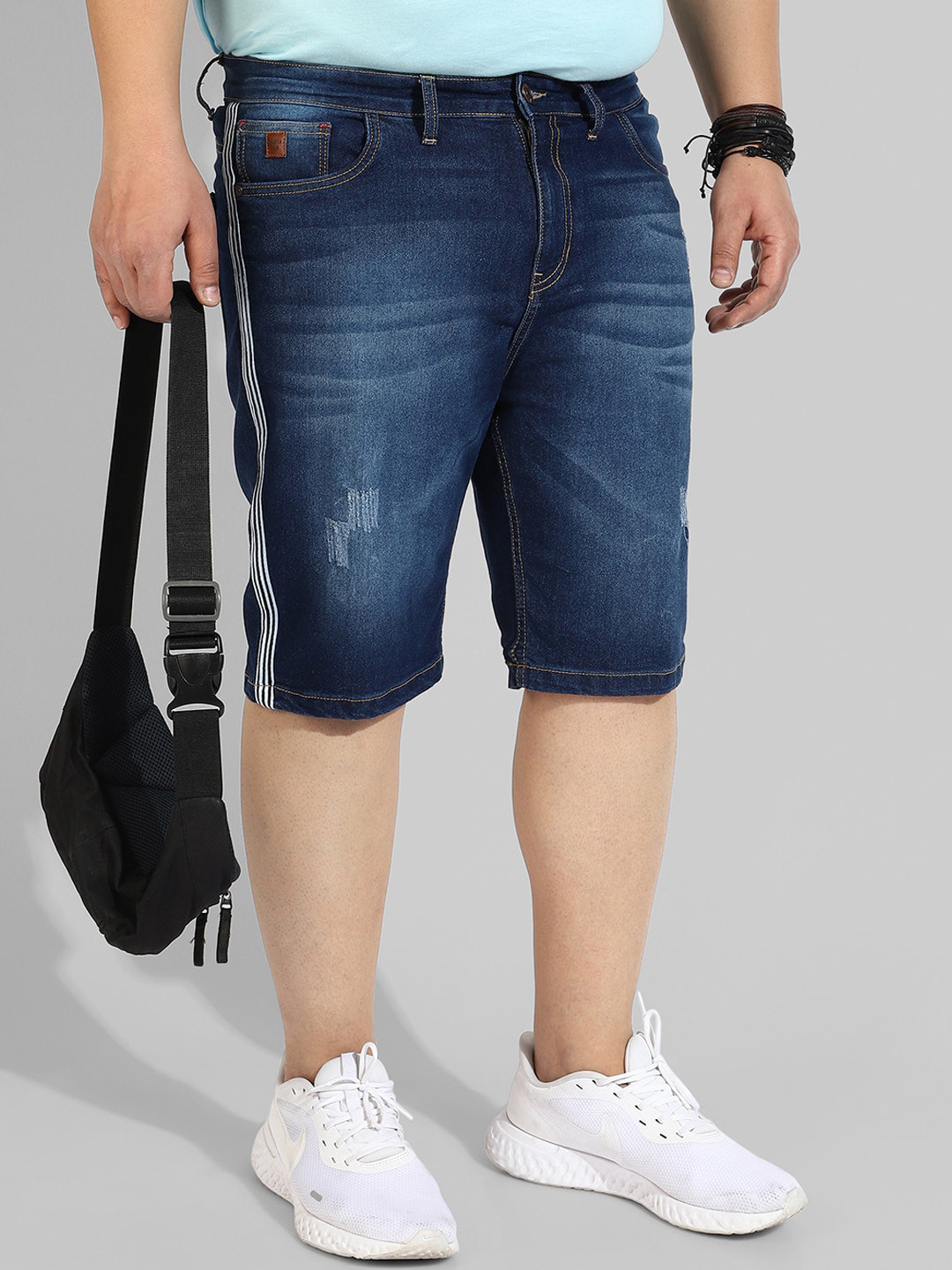Instafab Plus Men Denim Outdoor Shorts