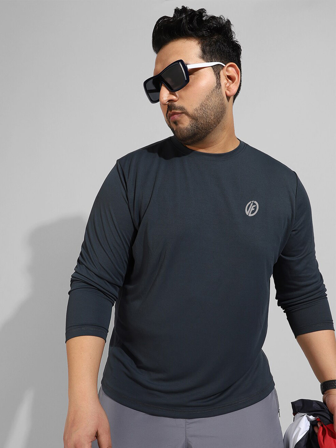 Instafab Plus Regular Fit Cotton Flex T-Shirt