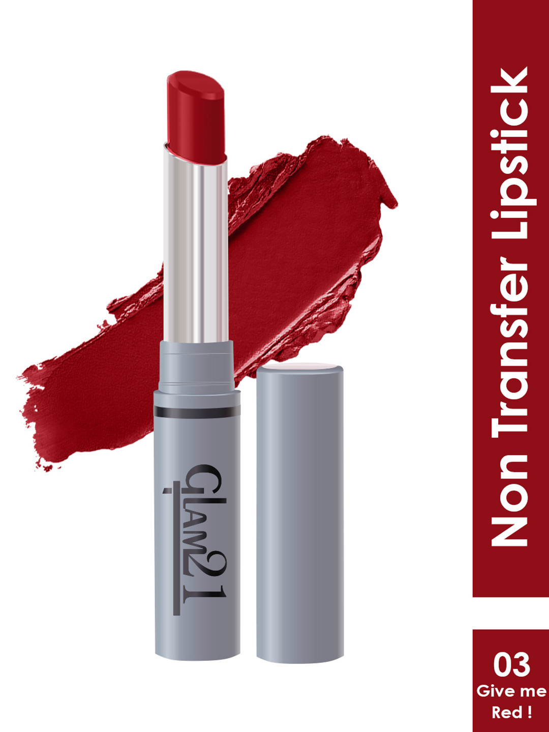 GLAM21 Non-Transfer Creamy Matte Lipstick 2g - Give Me Red 03