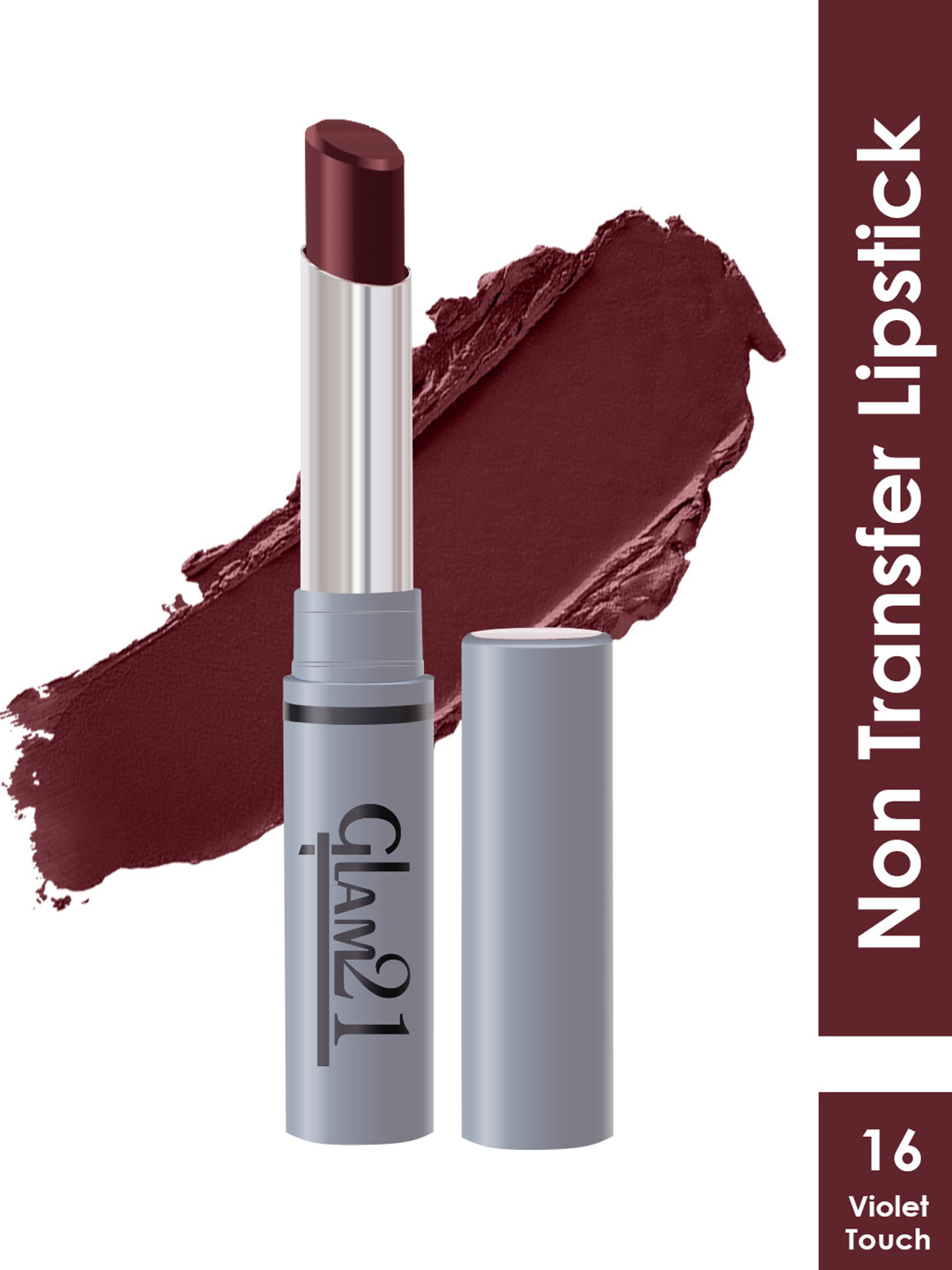 GLAM21 Non-Transfer Creamy Matte Lipstick 2g - Violet Touch 16