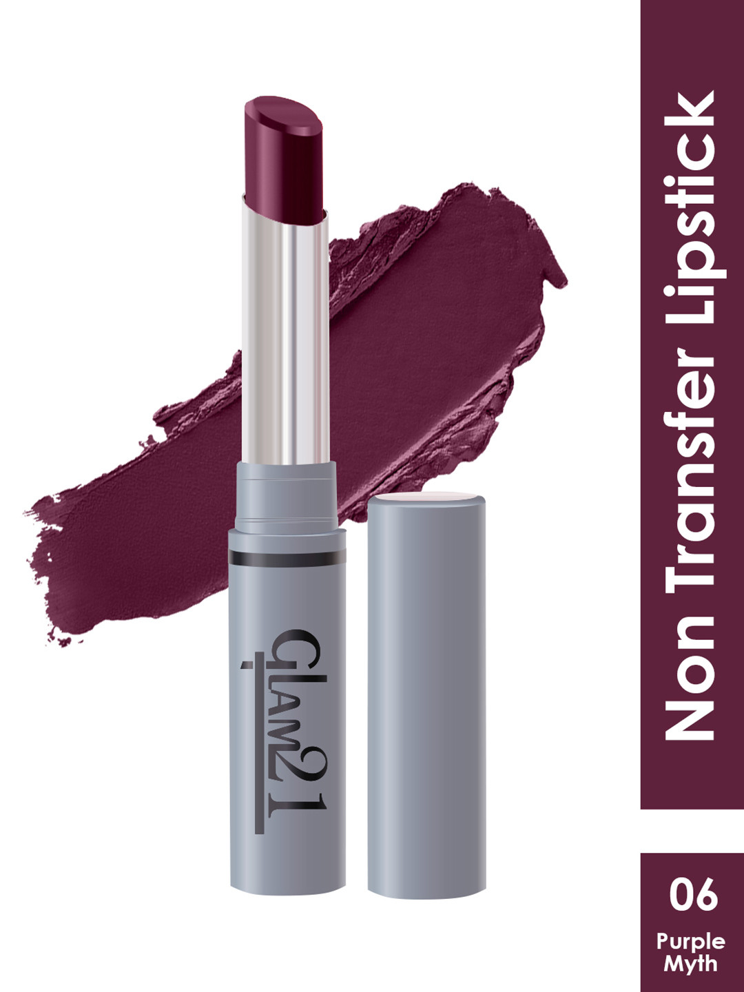 GLAM21 Non-Transfer Creamy Matte Lipstick 2g - Purple Myth 06