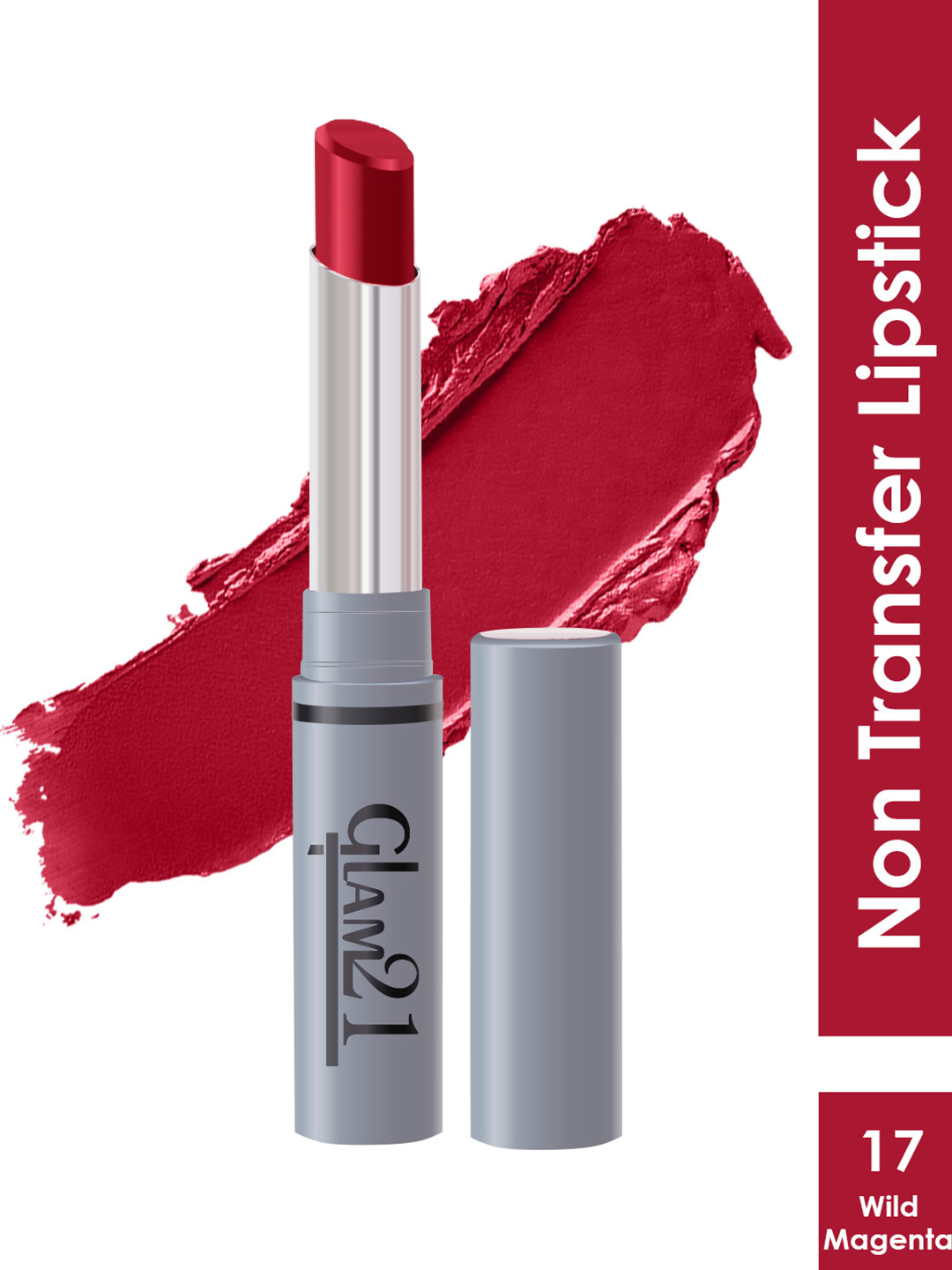 GLAM21 Non-Transfer Creamy Matte Lipstick 2g - Wild Magenta 17