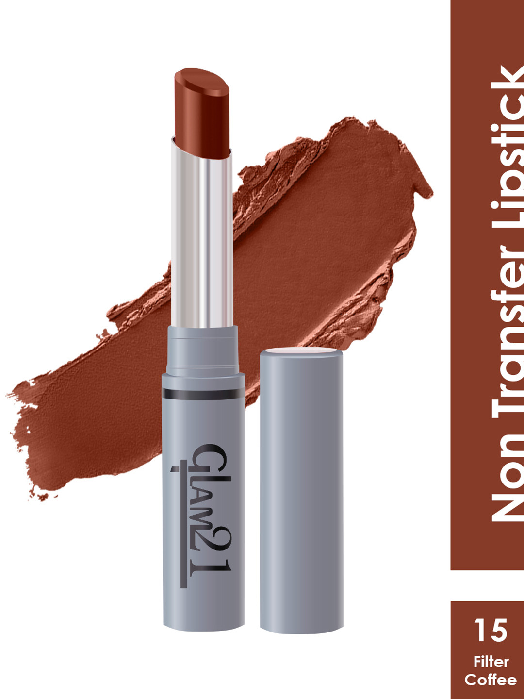 GLAM21 Non-Transfer Creamy Matte Lipstick 2g - Filter Coffee 15