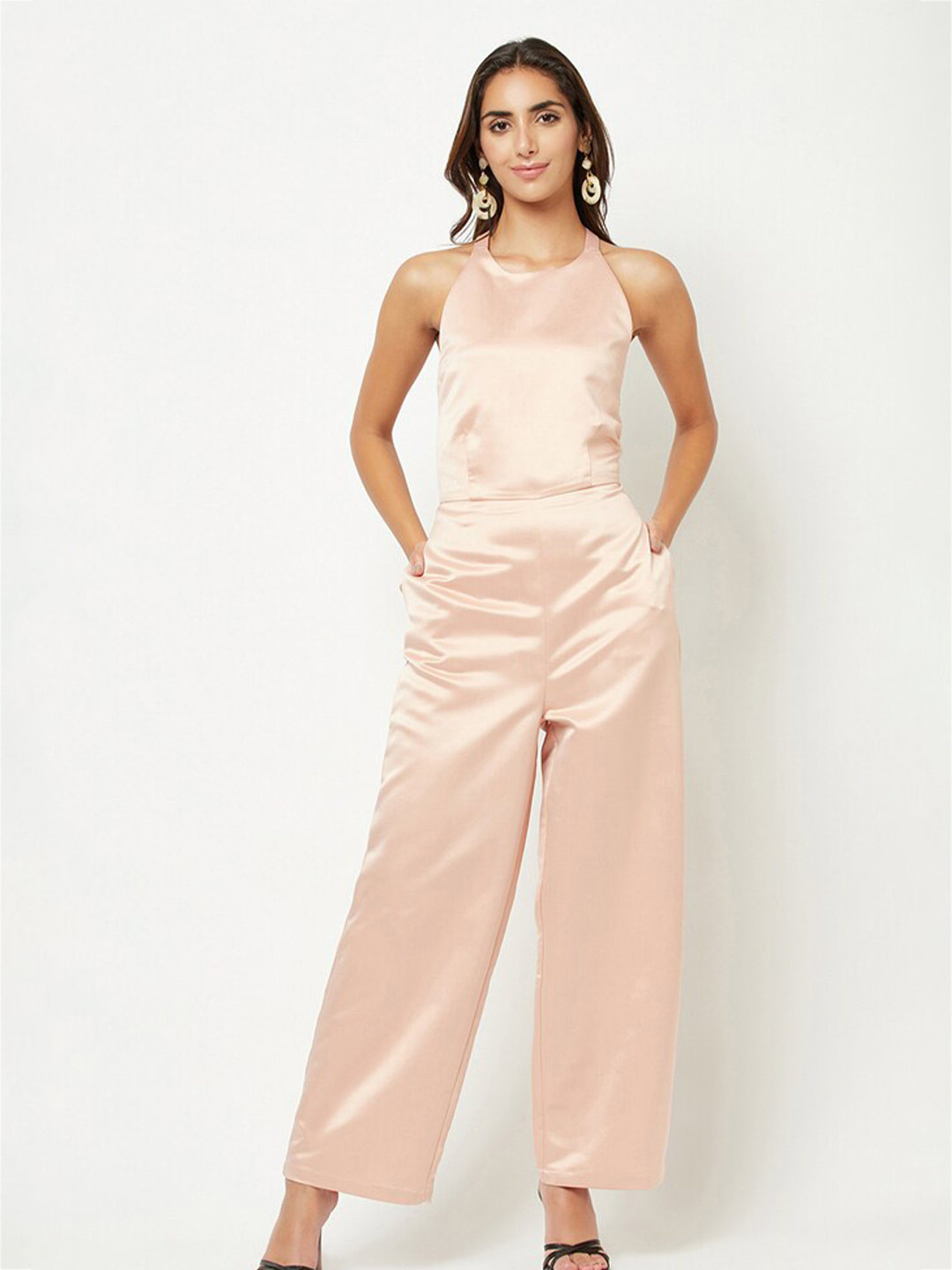 HOUSE OF S Halter Neck Basic Jumpsuit