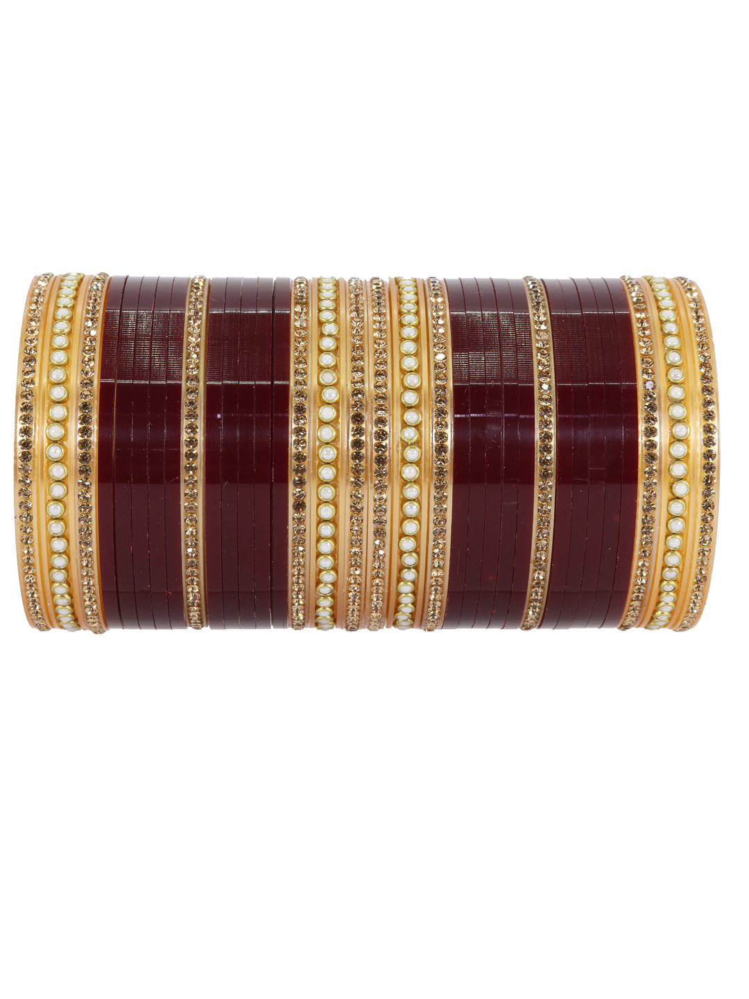 NMII Set Of 34 Cubic Zirconia Studded Bangles