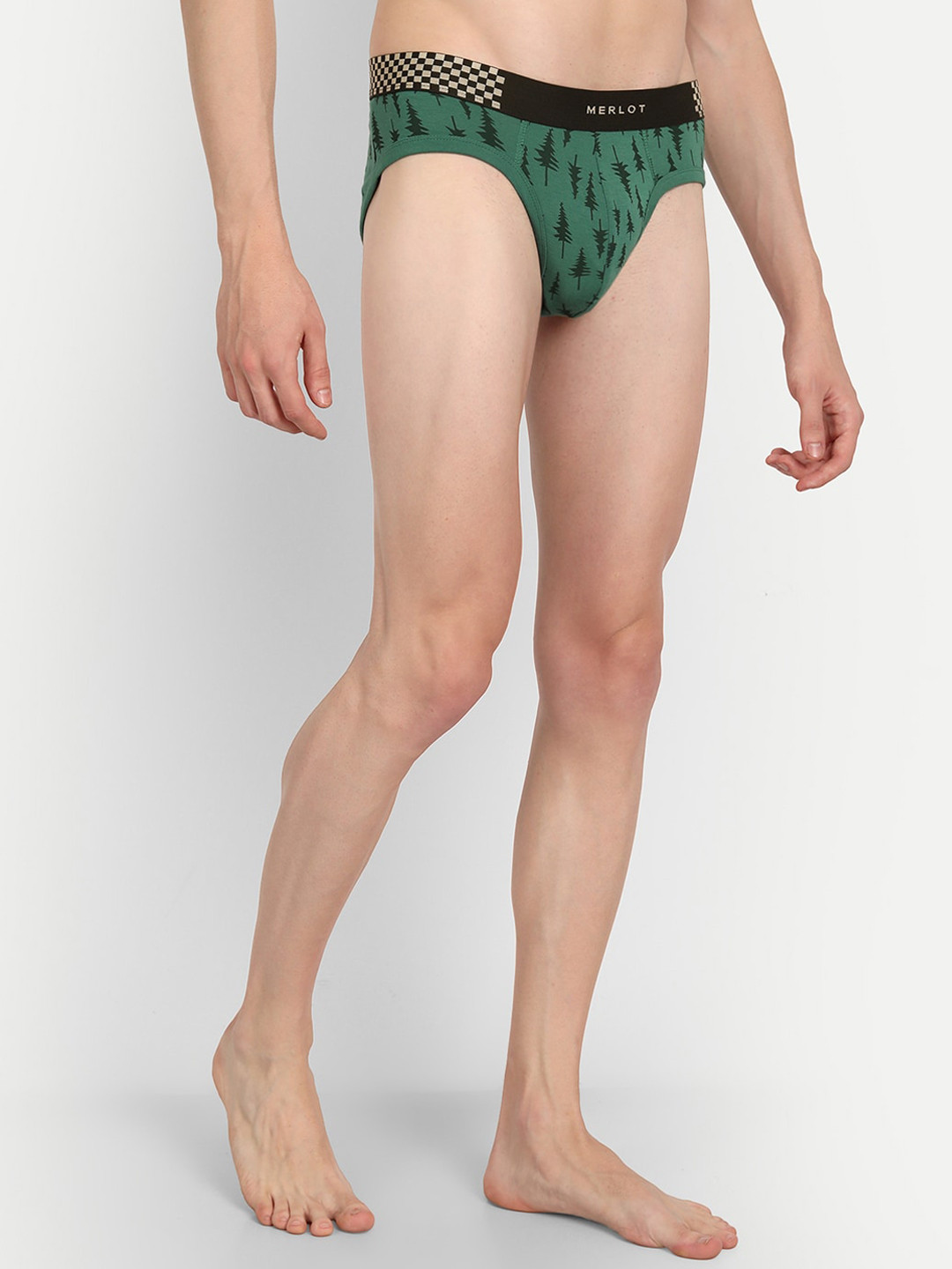 MERLOT Men Tree Pattern Briefs