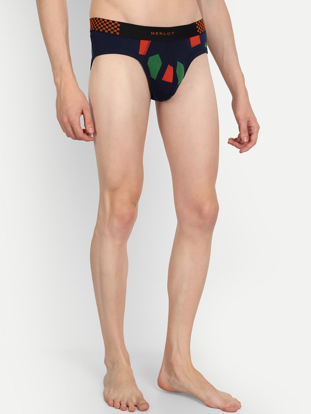MERLOT Men Geometric Pattern Briefs