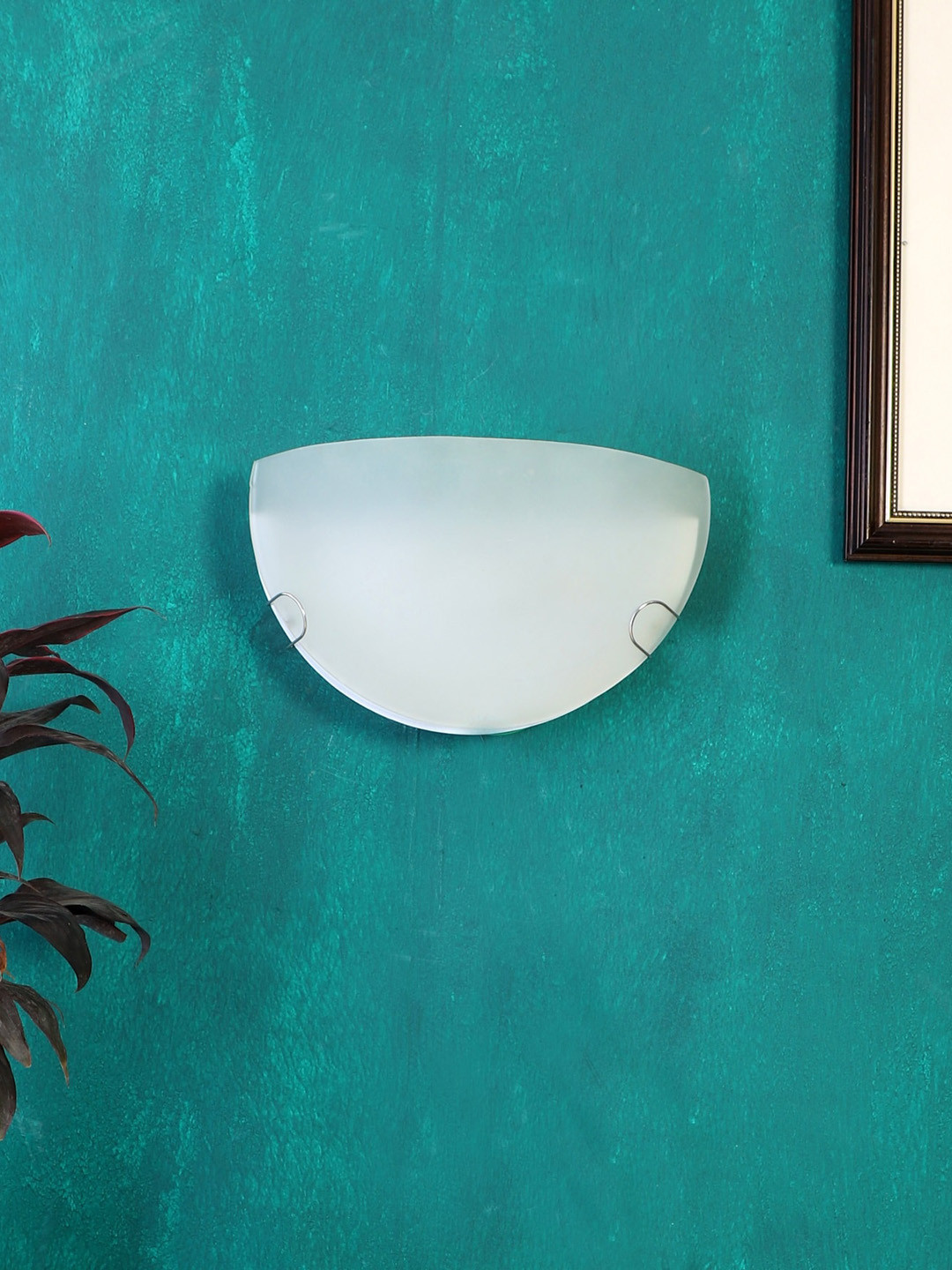 Devansh White Half-Glass Uplifter Wall Mounted Lamp