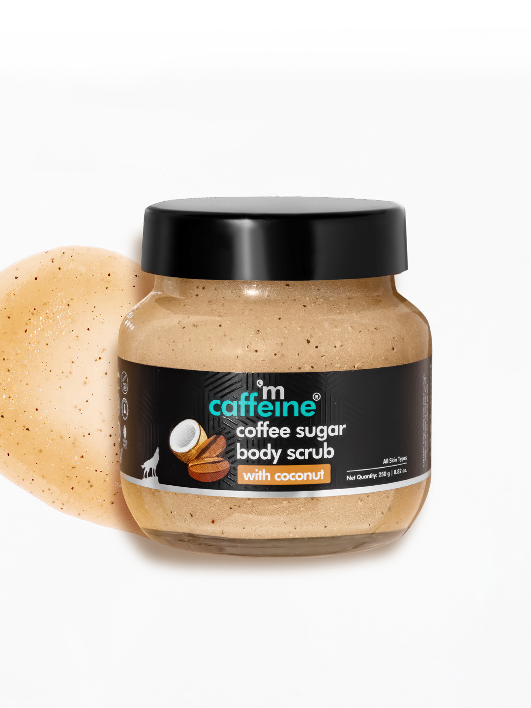 MCaffeine Coffee Sugar Body Scrub with Coconut Extracts - 250 g