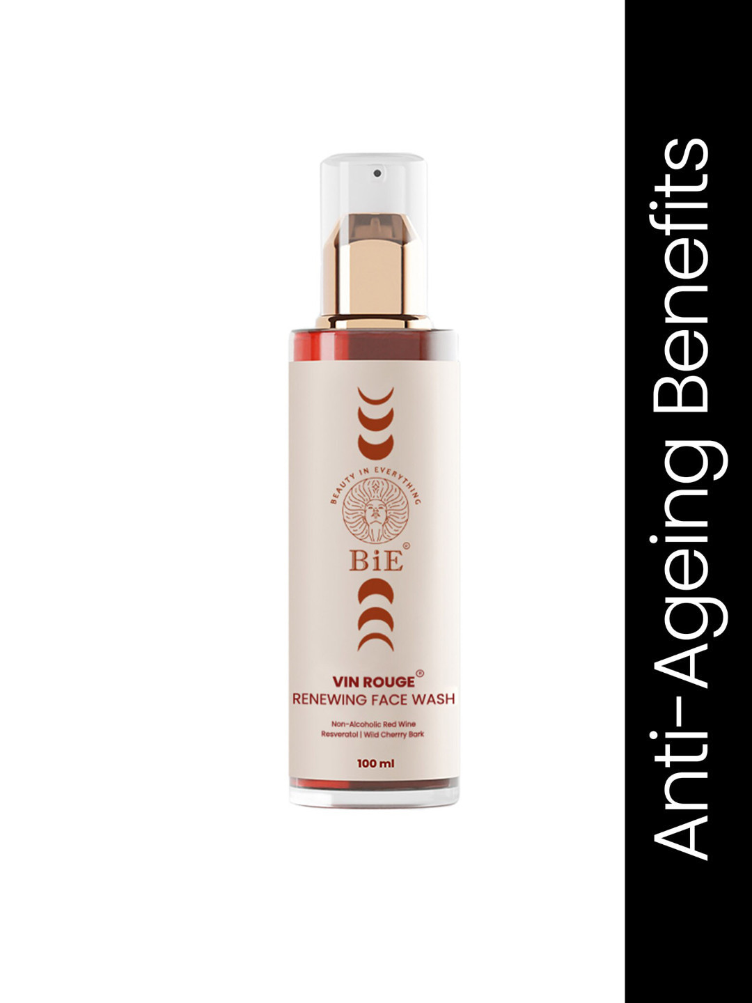 BiE- BEAUTY IN EVERYTHING Vin Rouge Renewing Face Wash with Red Wine & Wild Cherry - 100ml