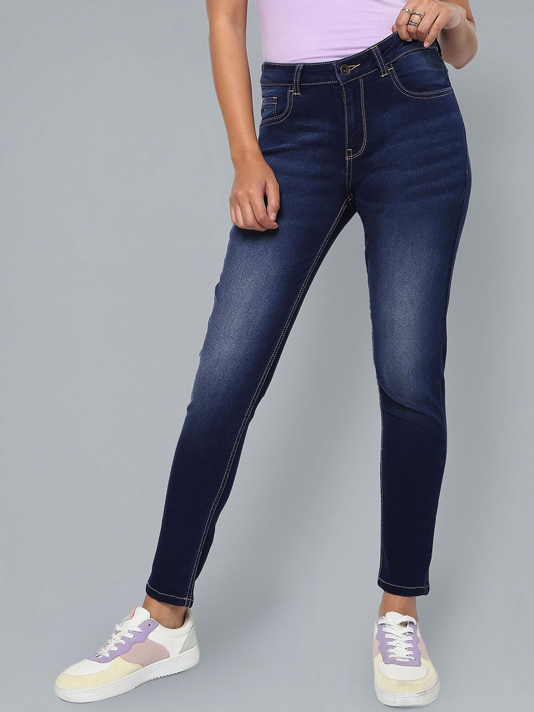 Flying Machine Women Veronica Skinny Fit Light Fade Stretchable Cotton Jeans